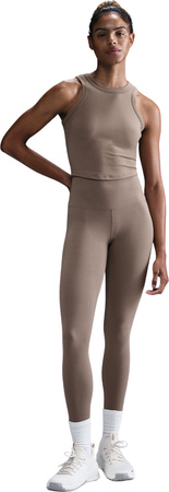 Koszulka damska Nike Dri-Fit One Fitted Crop beżowa FN2806 233