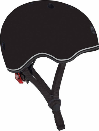 Kask na rower rolki hulajnogę deskorolkę dziecięcy Globber Kids z tylną lampką LED rozmiar XXS / kolor czarny 506-120