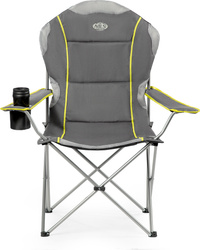 Krzesło fotel turystyczny składany Nils Camp NC3080 ciemnoszary 95x110x50cm