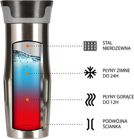 Kubek termiczny Nils Camp NCC06 srebrny