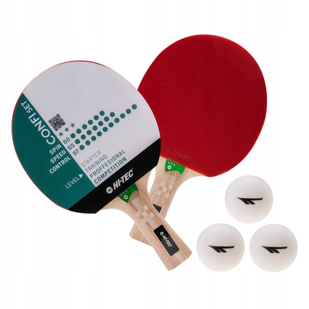 Zestaw rakietek do tenisa stołowego ping ponga Hi-Tec Confi