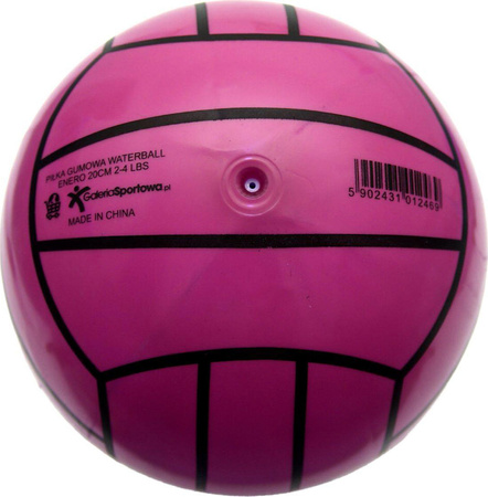 Piłka siatkowa do siatkówki gumowa Enero water polo różowa 1012452