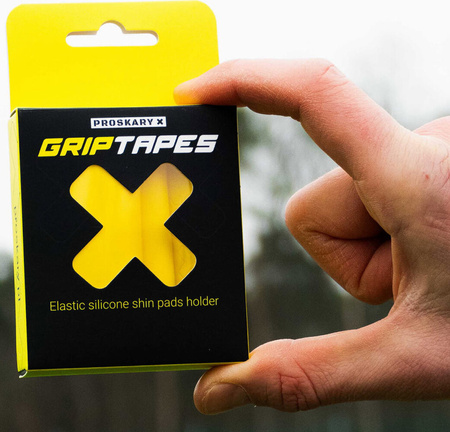 Opaski silikonowe do ochraniaczy piłkarskich Proskary żółte