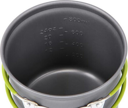 Zestaw menażki turystyczna 2 patelnie 2 garnki Nils camp rozmiar XL