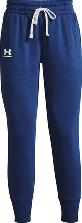 Spodnie damskie Under Armour Rival Fleece Joggers niebieskie 1356416 404