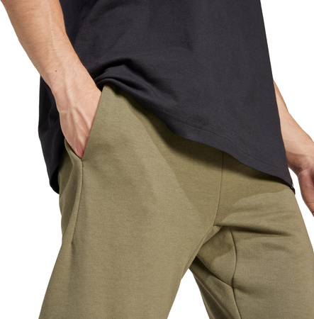 Spodnie męskie adidas Essentials Big Logo French Terry oliwkowe JE8970