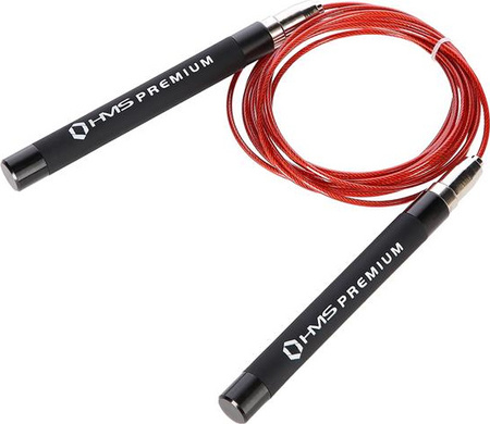 Szybka skakanka Hms Premium SK60 czarno-czerwona 2780 mm