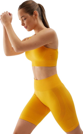 Stanik sportowy 4F F116 pomarańczowy 4FWSS24USBAF116 70S