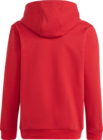 Bluza dla dzieci adidas Tiro 23 League Sweat Hoodie czerwono-biała HS3607