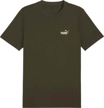 Koszulka męska Puma Ess 2 Color Small No. 1 Logo Tee oliwkowa 684717 70