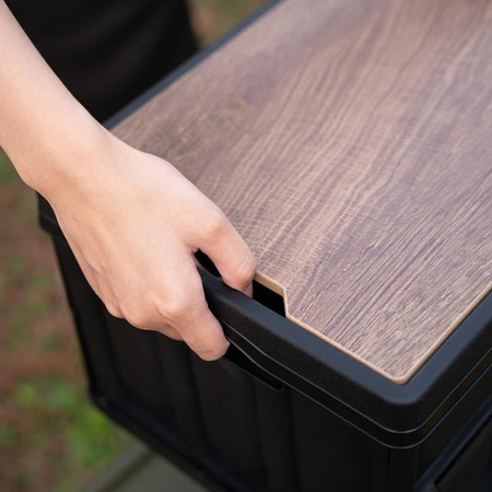 Składana skrzynia kempingowa turystyczna z funkcją stołu szafki 2w1 20l Nils Camp NCB4005