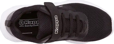 Buty sportowe szkolne miejskie dziecięce Kappa Ces K czarno-białe 260798K 1110