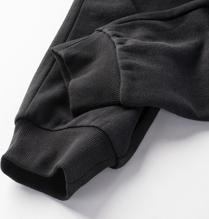 Męskie spodnie dresowe bawełniane treningowe joggery Magnum Ibis czarne rozmiar XXL