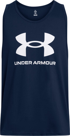 Koszulka męska Under Armour Sportstyle Logo Tank granatowa 1382883 408