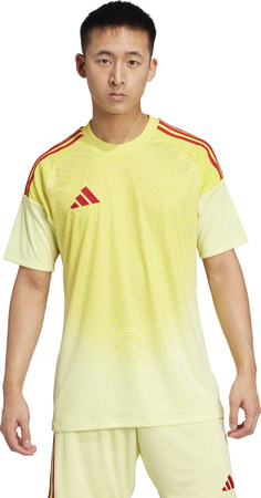 Koszulka bramkarska męska adidas Tiro 25 Competition Short Sleeve limonkowo-czerwona JN2016