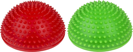 Półkule sensoryczne do masażu AM Tullo Half-Ball Balance 2 szt. czerwona-zielona 477