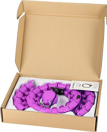 Hula hop violet z wypustkami i obciążnikiem HMS hhw12 plus size