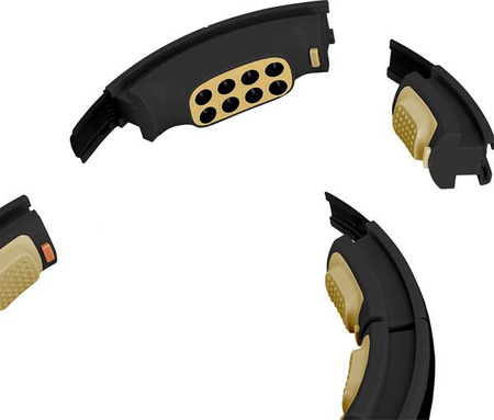 Hula hop do ćwiczeń fitness z licznikiem magnesami i obciążnikiem HMS hhm13