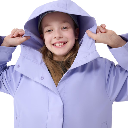 Kurtka dla dzieci 4F przejściowa-przeciwdeszczowa z gumową powłoką U213 jasny fiolet 4FJWSS25TJACU213 52S