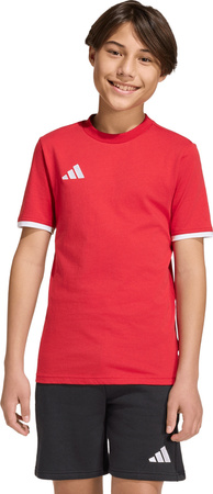 Koszulka dla dzieci adidas Entrada 26 Tee czerwona JZ6674