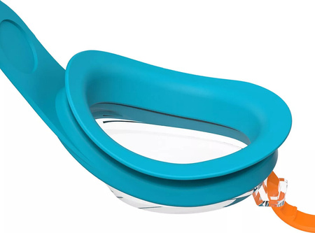 Dziecięce okularki pływackie Speedo SEA SQUAD SPOT Gog IU/JU azure blue/fluo green/fluo orange/clear