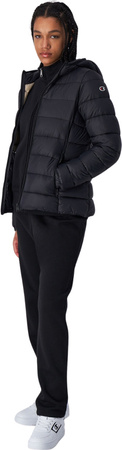 Kurtka damska Champion Hooded Polyfilled czarna 117568 KK001