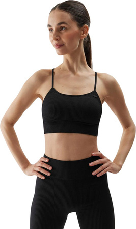 Stanik sportowy 4F F121 czarny 4FWSS24USBAF121 20S