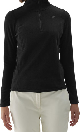 Bluza polarowa damska 4F F048 głęboka czerń 4FWAW24UFLEF048 20S