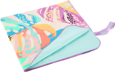 Ręcznik turystyczny z mikrofibry szybkoschnący Nils NCR14 flora 160x80 cm