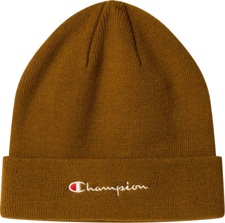 Czapka zimowa ciepła Champion Beanie Cap brązowa 806064 MS572