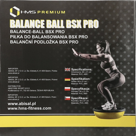 Piłka do balansowania HMS Premium BSX PRO czarna
