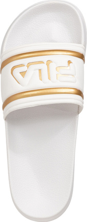 Klapki damskie Fila Morro Bay Logo biało-złote FFW0102 13069