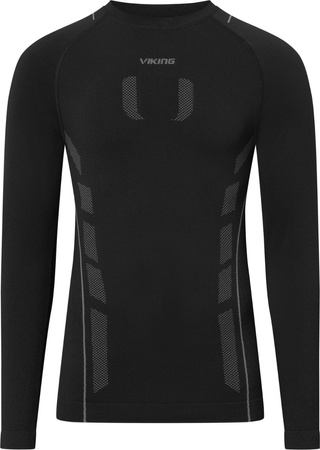 Męska bielizna termoaktywna Viking Eiger 2.0 czarno-szara 500-27-3361-0908
