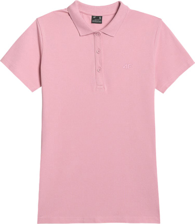 Koszulka damska polo 4F F365 jasny róż 4FWMM00TPTSF365 56S
