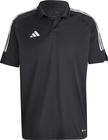 Koszulka męska adidas Tiro 23 League Polo czarna HS3578