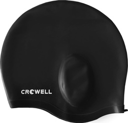 Czepek pływacki Crowell Ucho Bora czarny kol.2