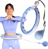 ZESTAW HULA HOP MAGNETYCZNY BLUE HHM15 Z LICZNIKIEM HMS   PAS BR163 BLACK PLUS SIZE