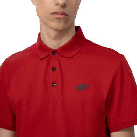 Koszulka polo męska 4F czerwona H4L22 TSM355 62S