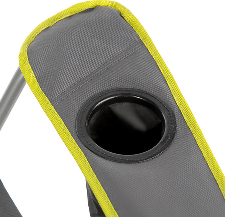 Krzesło fotel turystyczny składany Nils Camp NC3080 ciemnoszary 95x110x50cm