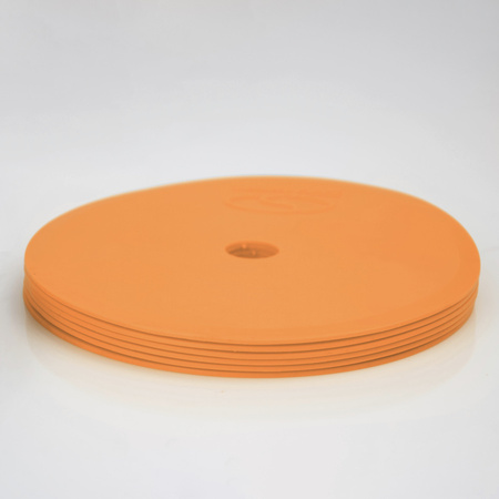 Znaczniki płaskie pachołki na parkiet SMJ sport 12 sztuk pomarańczowy 15cm