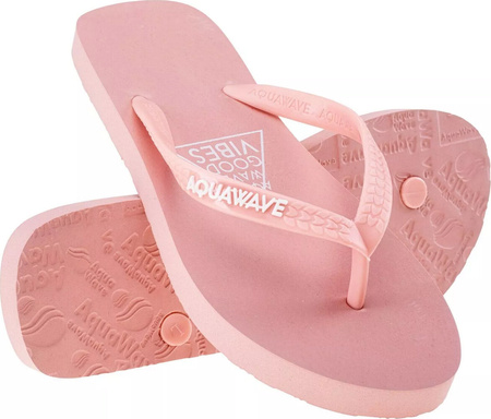 Damskie japonki klapki plażowe basenowe Aquawave Bava Wmns różowe rozmiar 37