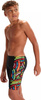 Dziecięce kąpielówki Speedo DIGI ALOV PANL JAMMER JM black/volcanic orange/fluo green/bright yellow/lapis rozmiar 5-6