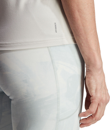 Koszulka damska adidas Aeroready Train Essentials 3-Stripes Tee beżowa HZ5681