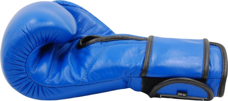 Rękawice bokserskie Evolution profesjonalne ze skóry naturalnej PRO RB-1510,1512 niebieskie