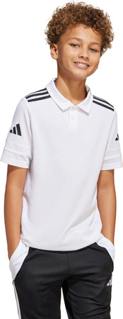 Koszulka dla dzieci adidas Squadra 25 Polo biała JY3414