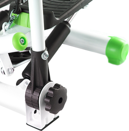 Stepper z ruchomymi ramionami i linkami HMS S3085 zielono-biały