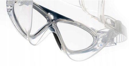 Okularki pływackie maska dla dorosłych Aquawave Fliper przezroczysto-czarna