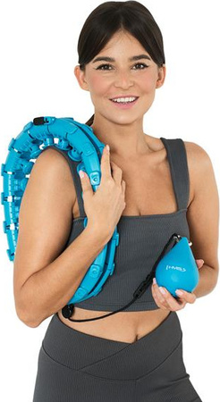 Hula hop z wypustkami i obciążnikiem HMS HHW01 niebieskie