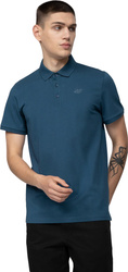 Koszulka polo męska 4F denim H4L22 TSM355 32S
