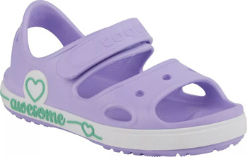 Dziecięce sandały Coqui YOGI lt. lila/white rozmiar 34/35